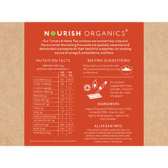 Nourish Organics Tomato & Herbs Flax Crackers