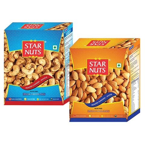 Star Nuts Combos of Roasted Salted Almonds & Salted Cashews