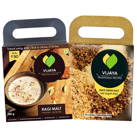 Vijaya Foods Combo of Multi Grain Malt and Ragi Malt