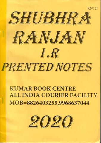 Shubhra Ranjan International Relations IR Printed Notes 2020
