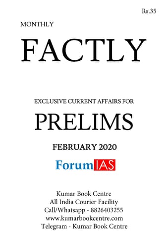 Forum IAS Factly/EPIC Monthly Current Affairs - February 2020 - [PRINTED]