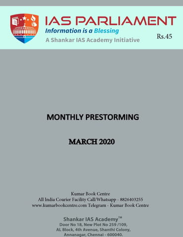 Shankar IAS Monthly Prestorming - March 2020 - [PRINTED]
