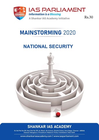 Shankar IAS Mainstorming 2020 - National Security - [PRINTED]