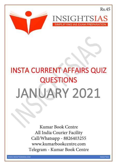 Insights on India Current Affairs Daily Quiz - January 2021 - [PRINTED]