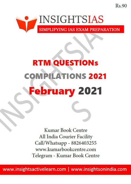 Insights on India Revision Through MCQs (RTM) - February 2021 - [PRINTED]