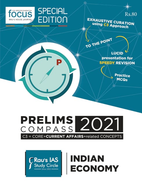 Rau's IAS Prelims Compass 2021 - Indian Economy - [PRINTED]