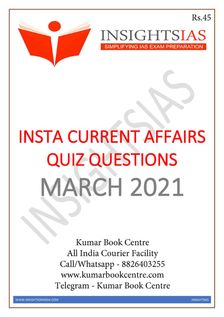 Insights on India Current Affairs Daily Quiz - March 2021 - [PRINTED]