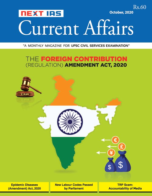 Next IAS Monthly Current Affairs - October 2020 - [PRINTED]