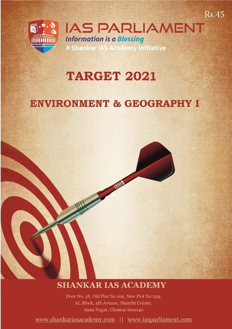 Shankar IAS Target PT 2021 - Environment and Geography 1 - [PRINTED]