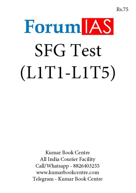 (Set) Forum IAS SFG Test 2021 - Level 1 Test 1 to 5 - [PRINTED]