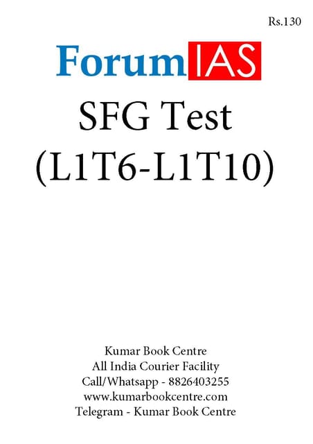 (Set) Forum IAS SFG Test 2021 - Level 1 Test 6 to 10 - [PRINTED]