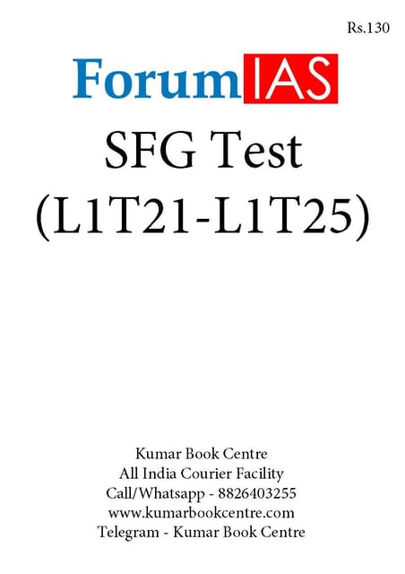 (Set) Forum IAS SFG Test 2021 - Level 1 Test 21 to 25 - [PRINTED]