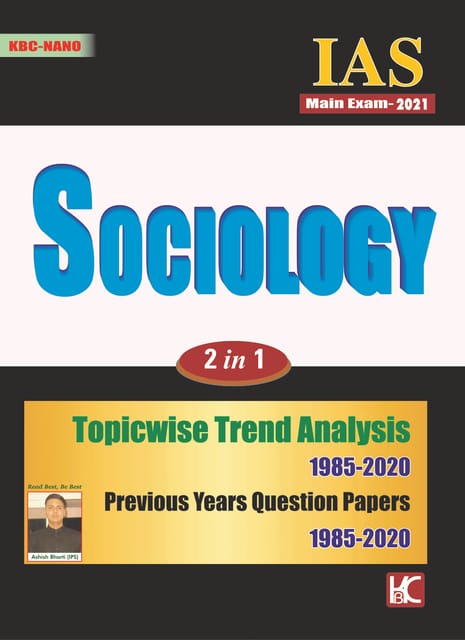 UPSC Mains 2021 Sociology 2 in 1 Topicwise Trend Analysis (1985-2020) - KBC Nano