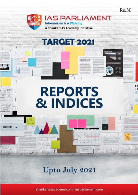 Shankar IAS Target PT 2021 - Reports & Indices - [B/W PRINTOUT]