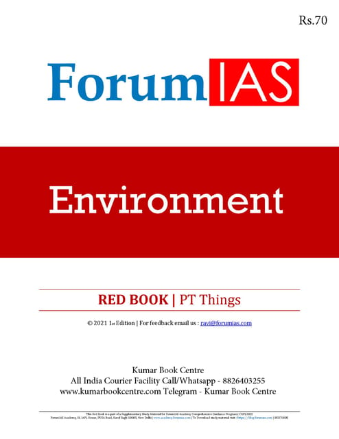 Forum IAS Red Book - Environment (PT Things) - [B/W PRINTOUT]