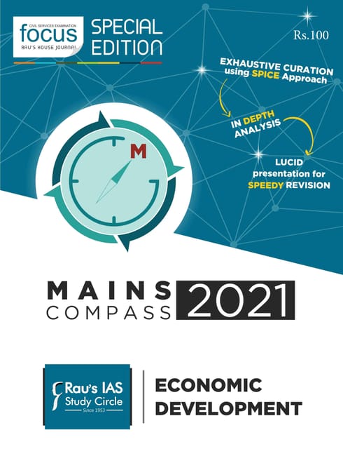 Rau's IAS Mains Compass 2021 - Economic Development - [B/W PRINTOUT]