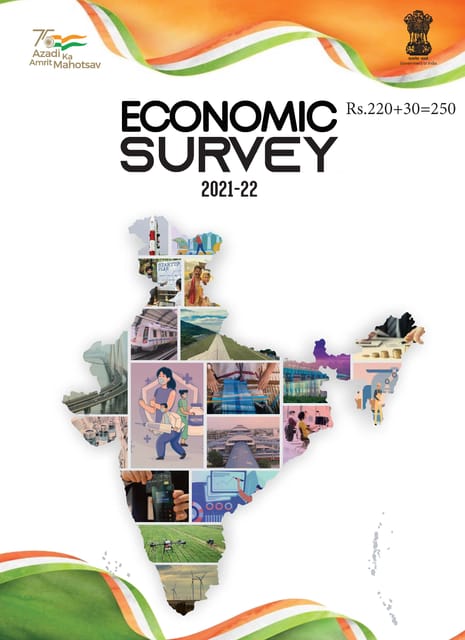 Economic Survey 2021-22 - [B/W PRINTOUT]