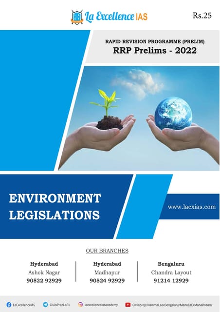 La Excellence Ready Reckoner RRP 2022 - Environment Legislations - [B/W PRINTOUT]