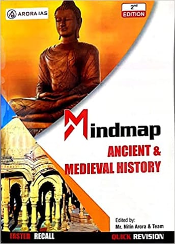 Mind Map Ancient and Medieval History  2nd Edition ARORA IAS (Quick Revision Mind Map) for UPSC/ IAS / PCS