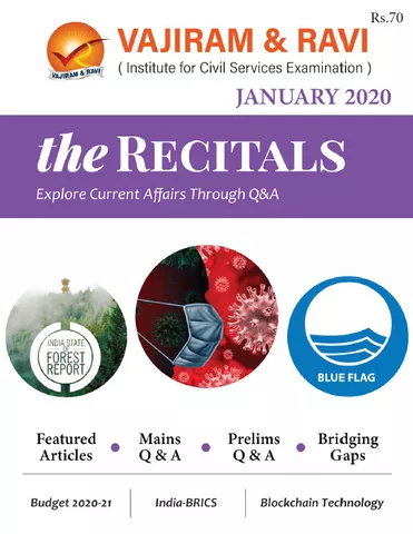 Vajiram & Ravi Monthly Current Affairs - The Recitals - January 2020 - [PRINTED]