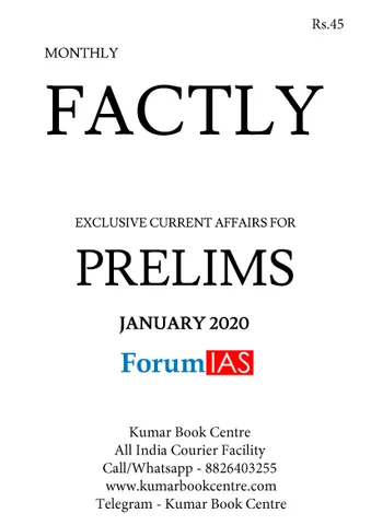 Forum IAS Factly Monthly Current Affairs - January 2020 - [PRINTED]