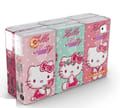 Tissue Hello Kitty Pocket , 6 X 9, 4 Ply, 6 Pack