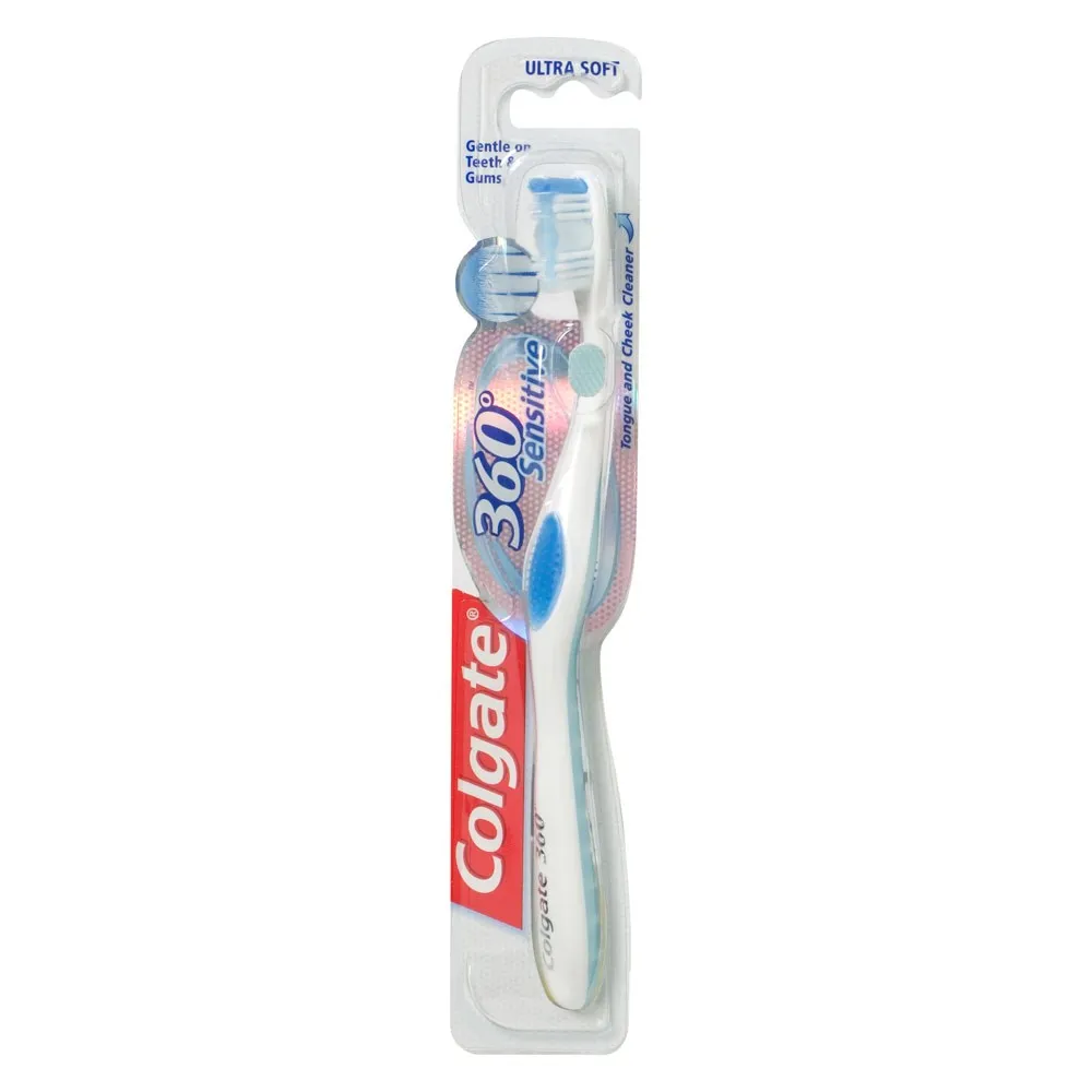 360 Optic White Toothbrush Medium, Multi Color