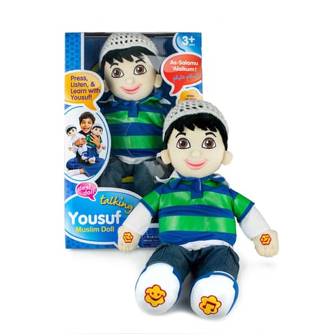 "Talking �Yousuf' Muslim Boy Doll 16"" (English/ Arabic)
"