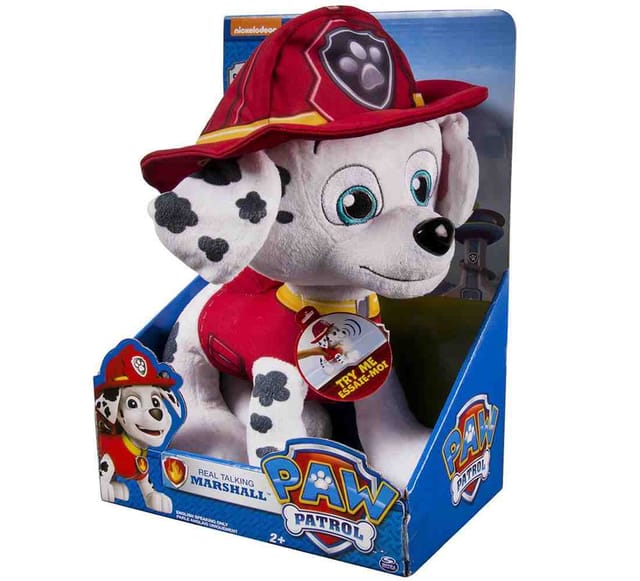 paw patrol talking plush