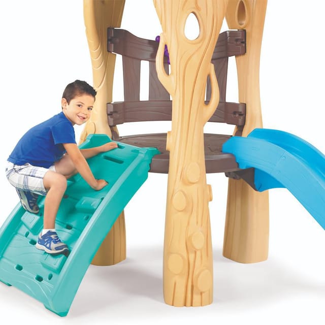 little tikes tree house swing set