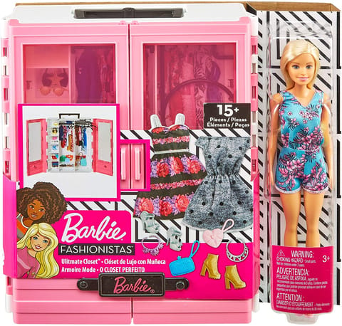 BARBIE FASHIONISTAS ULTIMATE CLOSET + DOLL AND ACCESSORY