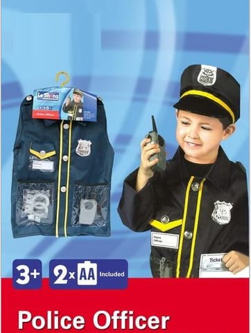 JG-1027-13 POLICE COSTUME  ( FREE SIZE 3YRS TO 8YRS )