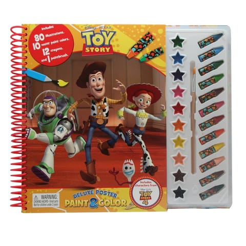 DISNEY TOY STORY (w/TS4) DELUXE POSTER PAINT & COLOR