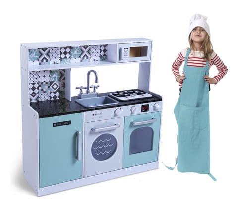 Wooden Play Kitchen (with electronic stove)