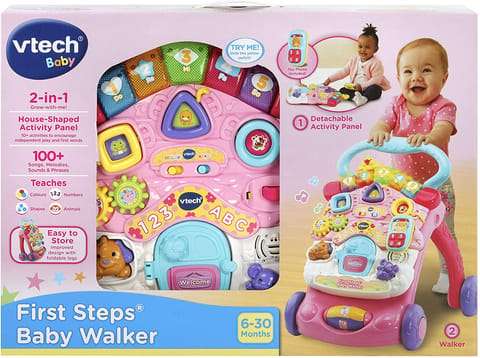 FIRST STEPS^R BABY WALKER (PINK)