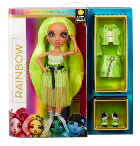 Rainbow High Fashion Doll Karma Nichols (Neon) Series2