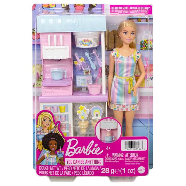 Barbie Ice Cream Shopkeeper Playset