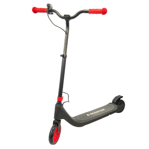 E-SCOOTER 21.6V/2.0AH, 120W, 12KM/H, 6KM can be ride after full charge -FootBrake (RED)