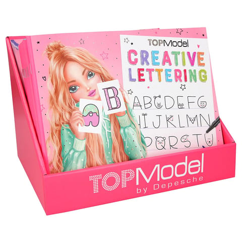 TOPModel Creative Lettering Coouring Book