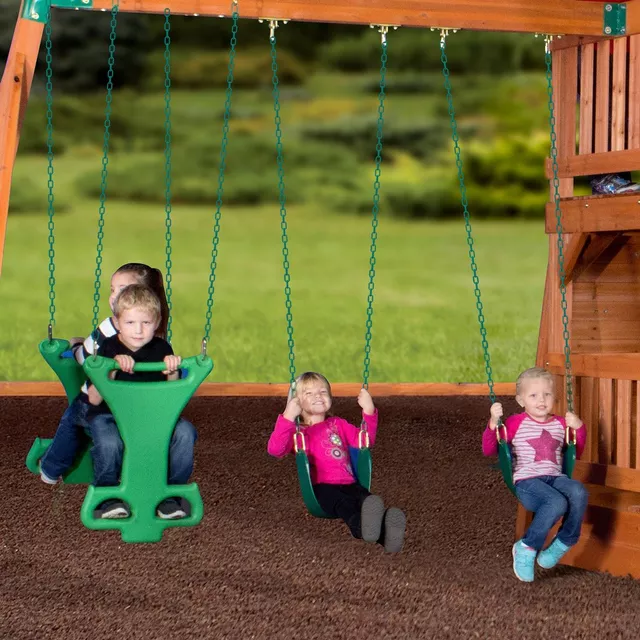 liberty ii wooden swing set