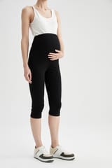 Woman Knitted Maternity Bottoms