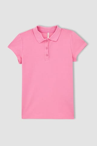 Girl Short Sleeve Polo T-Shirt