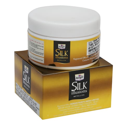 Gold Metallic Paint for Wall Texture by Berger Paints Silk Designs -1 Litre