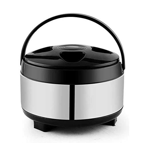 Stainless Steel Puf Insulated Casserole- Black (2500 ML)