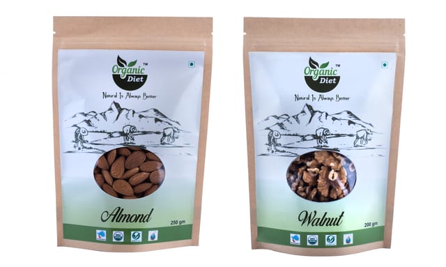 Almond / Badam 250 gm + Walnuts / Akhrot 200 gm