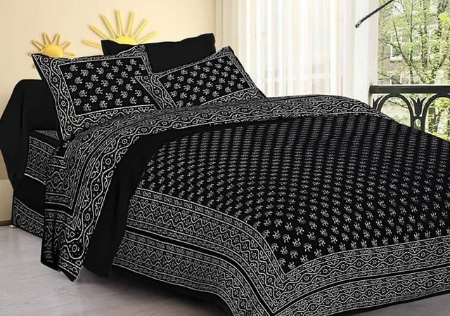 Printed Double Bedsheet with Pillow (VH167)
