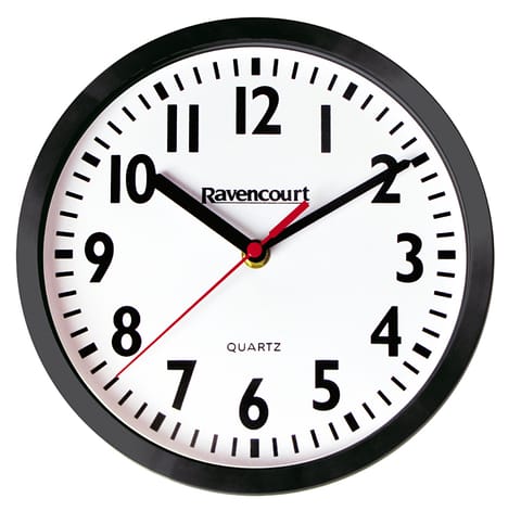 30cm Black Quartz Wall Clock