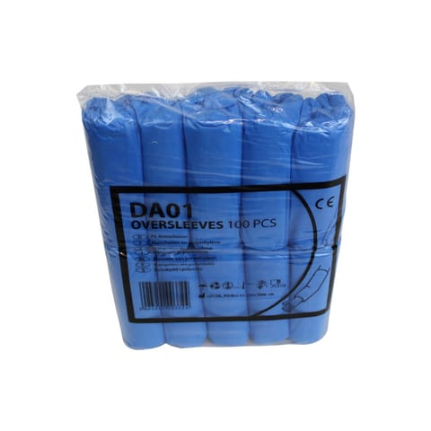 Polythene Oversleeves, 400mm, Blue, per Case of 20 x 100