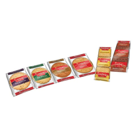Crawfords Minipack Biscuits 6 Varieties Triple-pack Ref 0401005 [Pack 100]