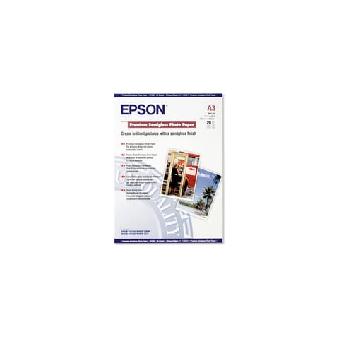 Epson Premium Photo Paper Semi-gloss 251gsm A3 Ref C13S041334 [20 Sheets]